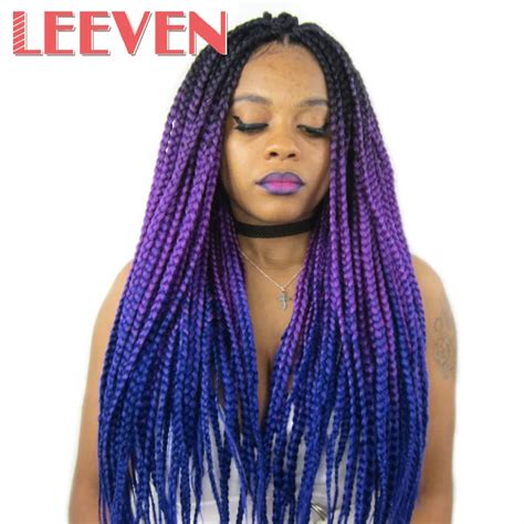 Leeven Synthetic Hair Jumbo Braids Kanekalon Ombre Braiding Hair