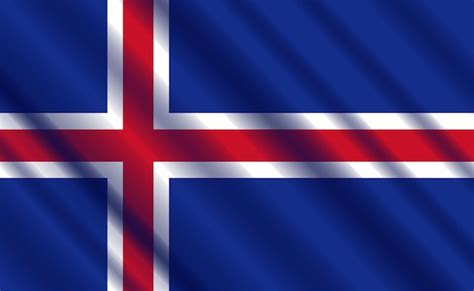 Ilustraci N De Vector De Dise O De Bandera De Islandia Vector Premium