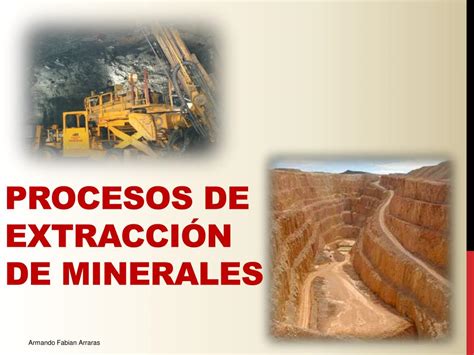 PPT Procesos de extracción de minerales PowerPoint Presentation free