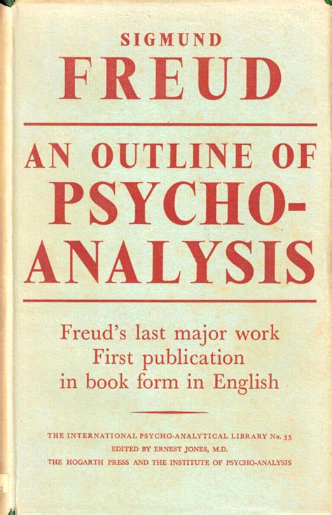 An Outline Of Psychoanalysis By Freud Sigmund Very Good Hardcover 1949 Kenneth Mallory