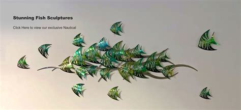 Metal Wall Art Fish Sculpture - Etsy