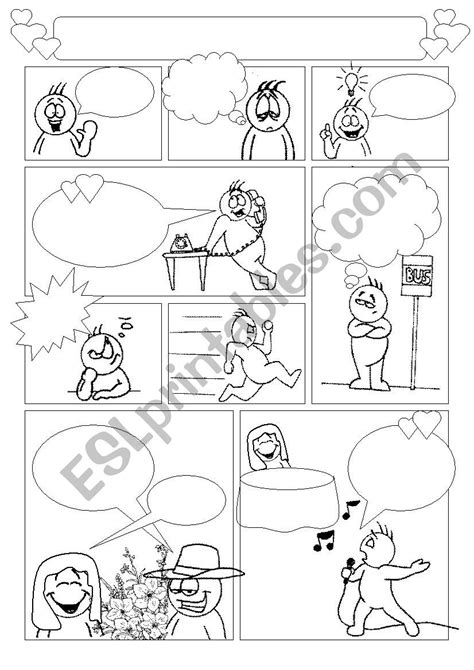 Comic Templates Esl Worksheet By Ueslteacher