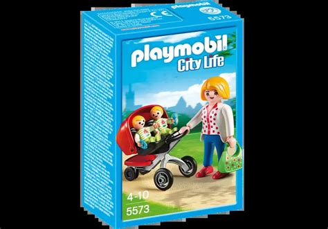 Abapri Playmobil 5573 Mother With Twin Stroller