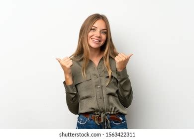 Lithuanian Blonde Girl Over Isolated White Stock Photo 1563422278 Shutterstock