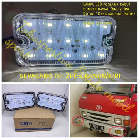 Jual Lampu Led Foglamp Kabut Bemper Depan Rino Hino Dutro Dyna Saurus