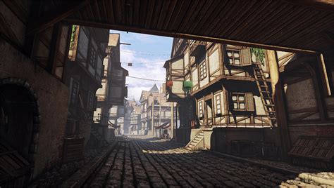 Medieval Town Back Alley By Beere On Deviantart
