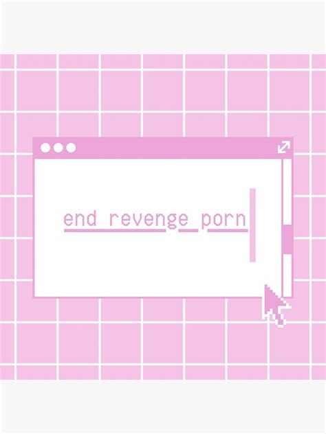 End Revenge Porn Pink Poster For Sale By Leahjuliett Redbubble