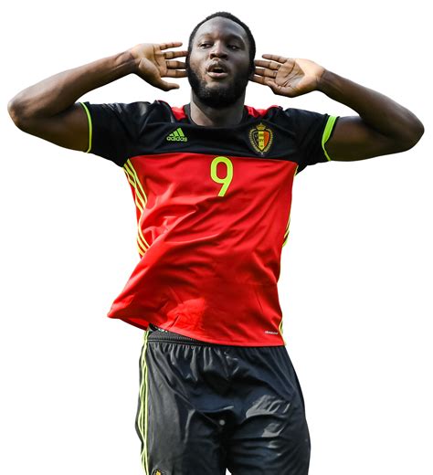 Romelu Lukaku Belgium football render - FootyRenders