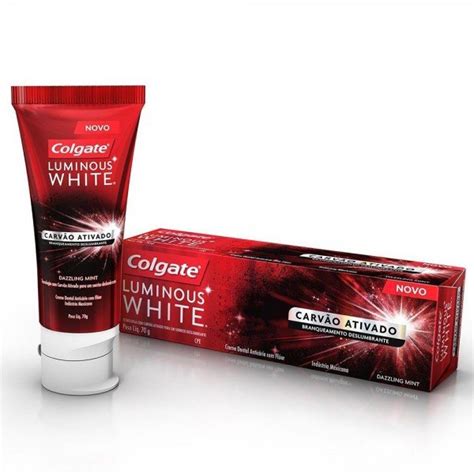 Creme Dental Colgate Luminous White Carvão Ativado 70G