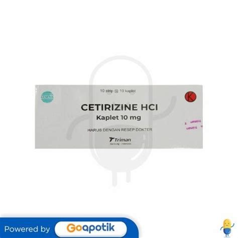 Jual Cetirizine Hcl Triman Mg Box Kaplet Shopee Indonesia