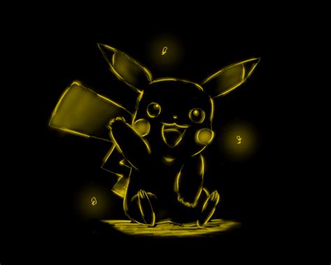 Neon Pikachu By Krescentart On Deviantart