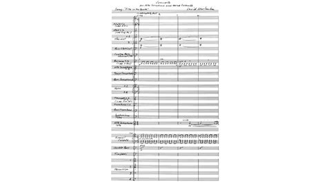 Maslanka Concerto For Alto Saxophone And Wind Ensemble Score Youtube