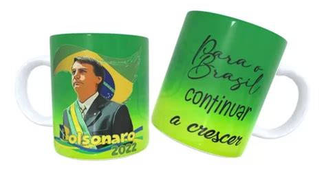 Caneca Bolsonaro Presidente Brasil Continuar A Crescer 2022