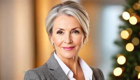 Premium Photo View Of Confident Mature Businesswoman