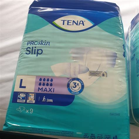 Tena Proskin Slip Super Maxi Diapers L Size Health Nutrition