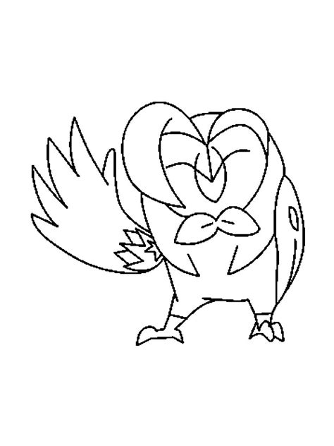 Dartrix Pokemon Fargeleggingsside Last Ned Skriv Ut Eller Fargelegg