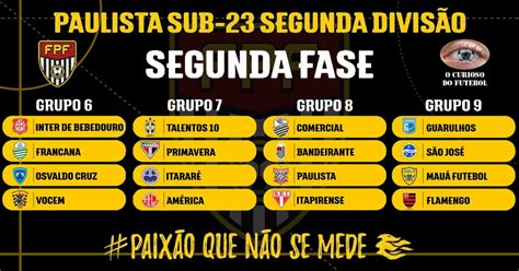 Paulista Segunda Divis O Sorteio Define Grupos Da Segunda Fase O