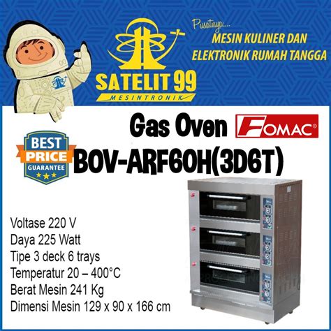 Jual Oven Gas Fomac Bovarf O H D T Shopee Indonesia