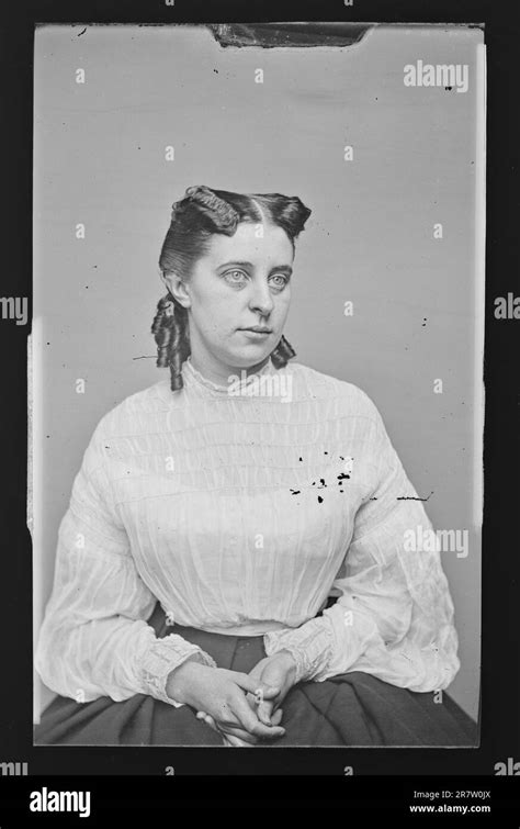 Unidentified Woman C 1860 1870 Stock Photo Alamy