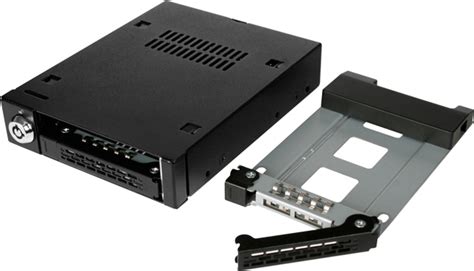 Icy Dock MB992SK B ToughArmor Full Metal 2x 2 5Inch Hot Swap SATA SAS HDD SSD Mobile Rack