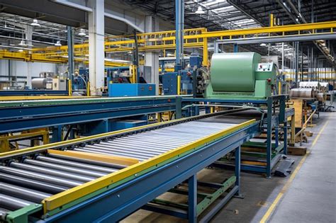 Premium Photo Conveyor Belt System In Warehouse Facility