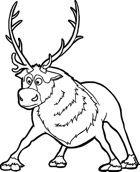 Sven Coloring Page - Wecoloringpage.com