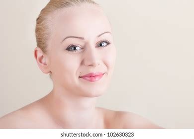 Nude Smiling Girl Natural Make Close Stock Photo 102630323 Shutterstock