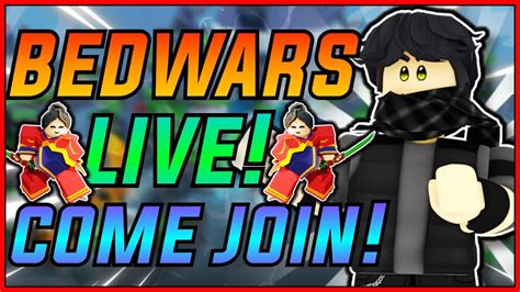 Roblox BEDWARS LIVE Custom Matches Playing Bedwars Live With Viewers