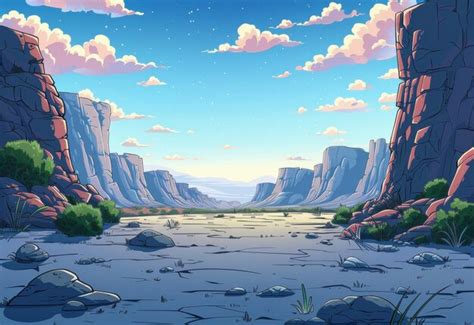 Cartoon Illustration Backdrop Premium Ai Generated Image