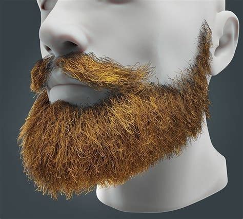 3d Model Beard Realtime 18 Version 2 Low Poly Vr Ar Low Poly Cgtrader