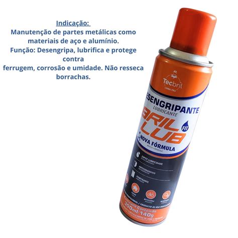 Lubrificante Desengripante Spray Bril Lub Ml G