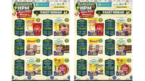 Harga Sembako Di Hypermart Superindo Alfamart Paket Ramadan Bimoli L