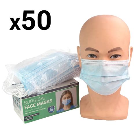 Surgical Face Masks Type Iir Box Of 50 Medisave Uk