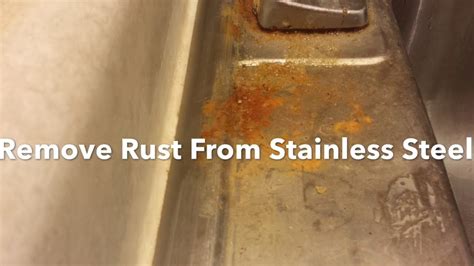 How To Remove Rust From A Stainless Steel Sink Clean Polish And