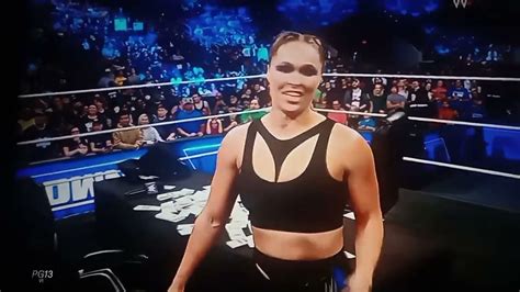 Ronda Rousey Break In To Smack Down 😮 Youtube