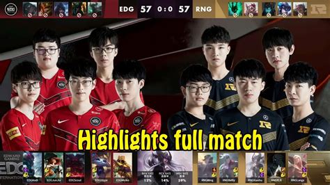 EDG Vs RNG Highlights Full Match Playoffs LPL Spring 2020 Edward Gaming