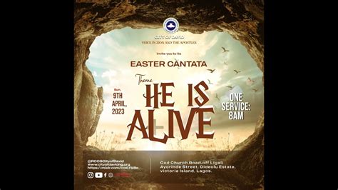 He Is Alive Easter Cantata With Voices In Zion And Apostles Th