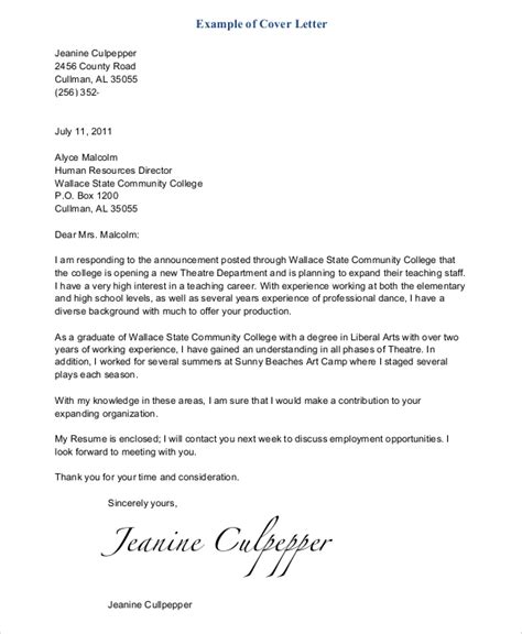 Free 7 Generic Cover Letter Samples In Ms Word Pdf
