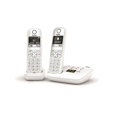 Gigaset As A Duo Blanc T L Phone Fixe Sans Fil Dect Avec R Pondeur