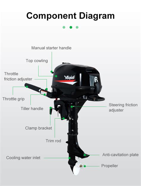 Aiqidi Hp Outboard Motor With Water Cooling System T Marine Engine