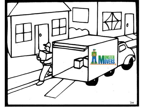 Moving Coloring Pages At Free Printable Colorings