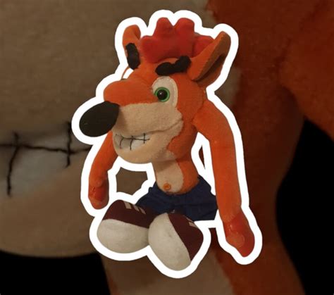 Vintage Crash Bandicoot Plush Soft Toy Etsy