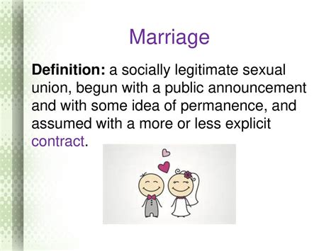 Marriage Definition And History Ppt Download