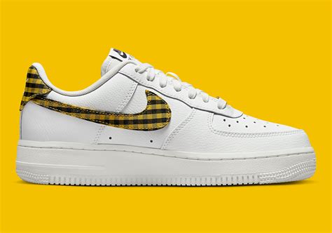 Nike Air Force 1 Low Gingham Yellowblack Dz2784 102