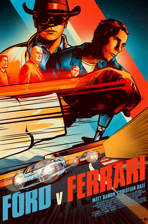 Ford v Ferrari – Poster Posse | Vintage racing poster, Cars movie ...