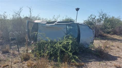 Conductor Est Grave Tras Despistar Y Volcar Con Su Auto Elonce