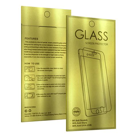 Glass Gold Hartowane szkło do IPHONE XR 6 1 Inna marka Sklep