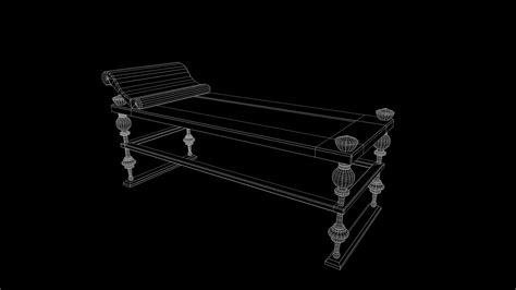 Artstation Roman Couch Lectus Tricliniaris Game Assets
