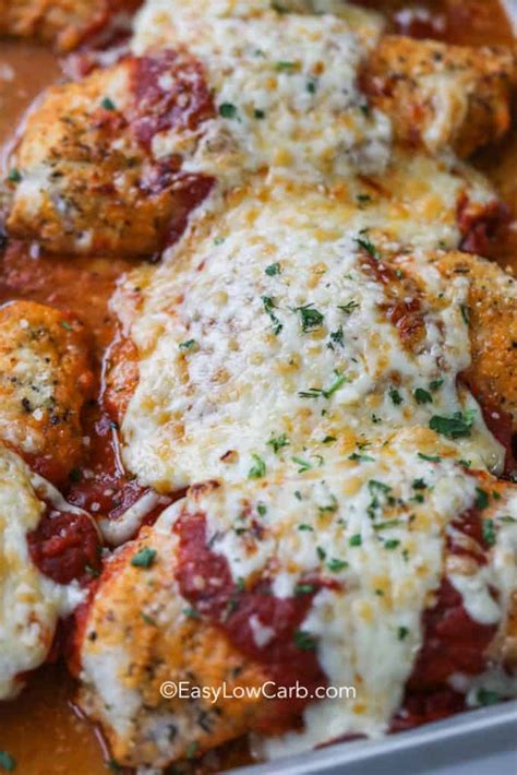 Low Carb Chicken Parmesan Easy To Make Easy Low Carb