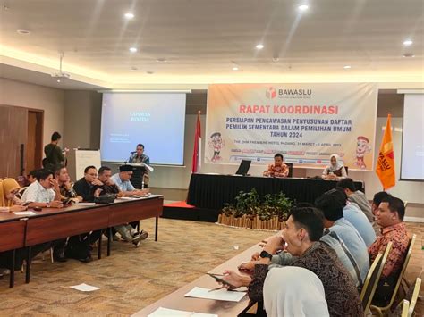 Bawaslu Sumbar Lakukan Rapat Koordinasi Untuk Pengawasan Pemilihan Umum